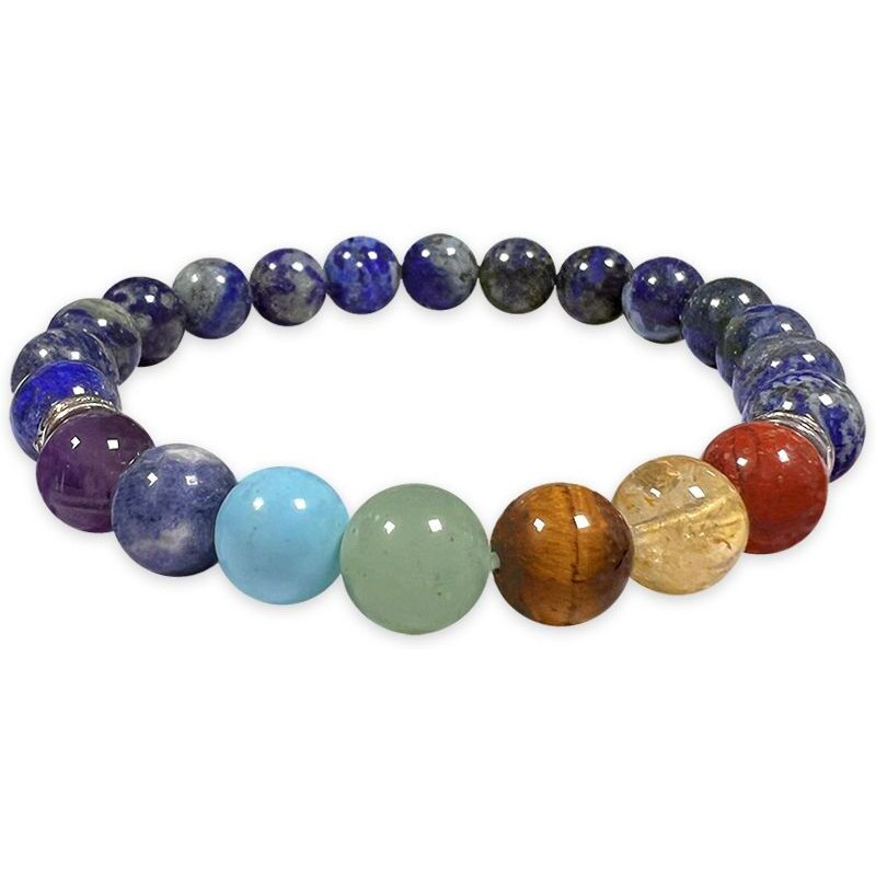 bracelet lapis lazuli 7 chakras