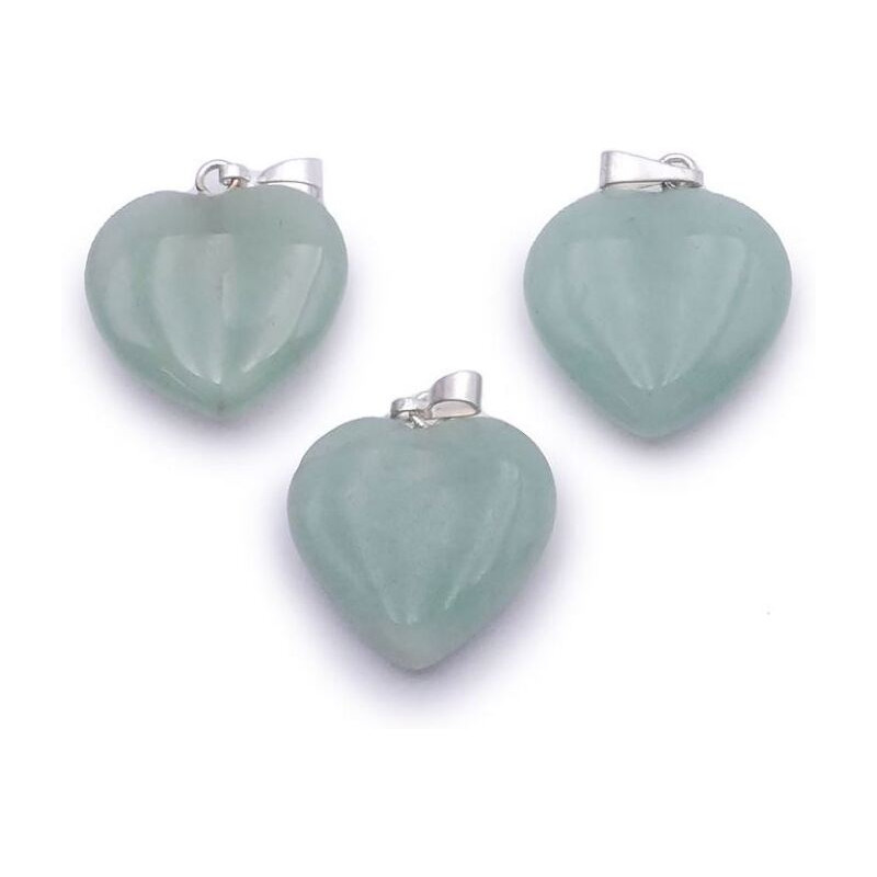 pendentif coeur aventurine verte