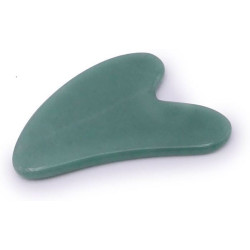 Gua Sha Cœur en Aventurine Verte