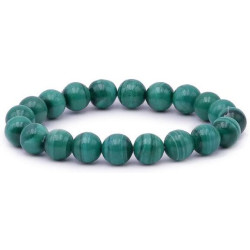 Bracelet Malachite Claire perles 10mm - Qualité Supérieure