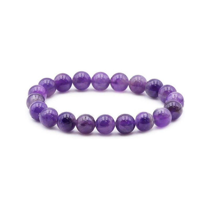 bracelet amethyste 10mm