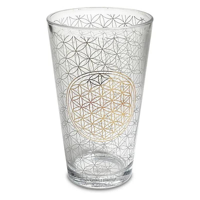 verre fleur de vie 480 ml